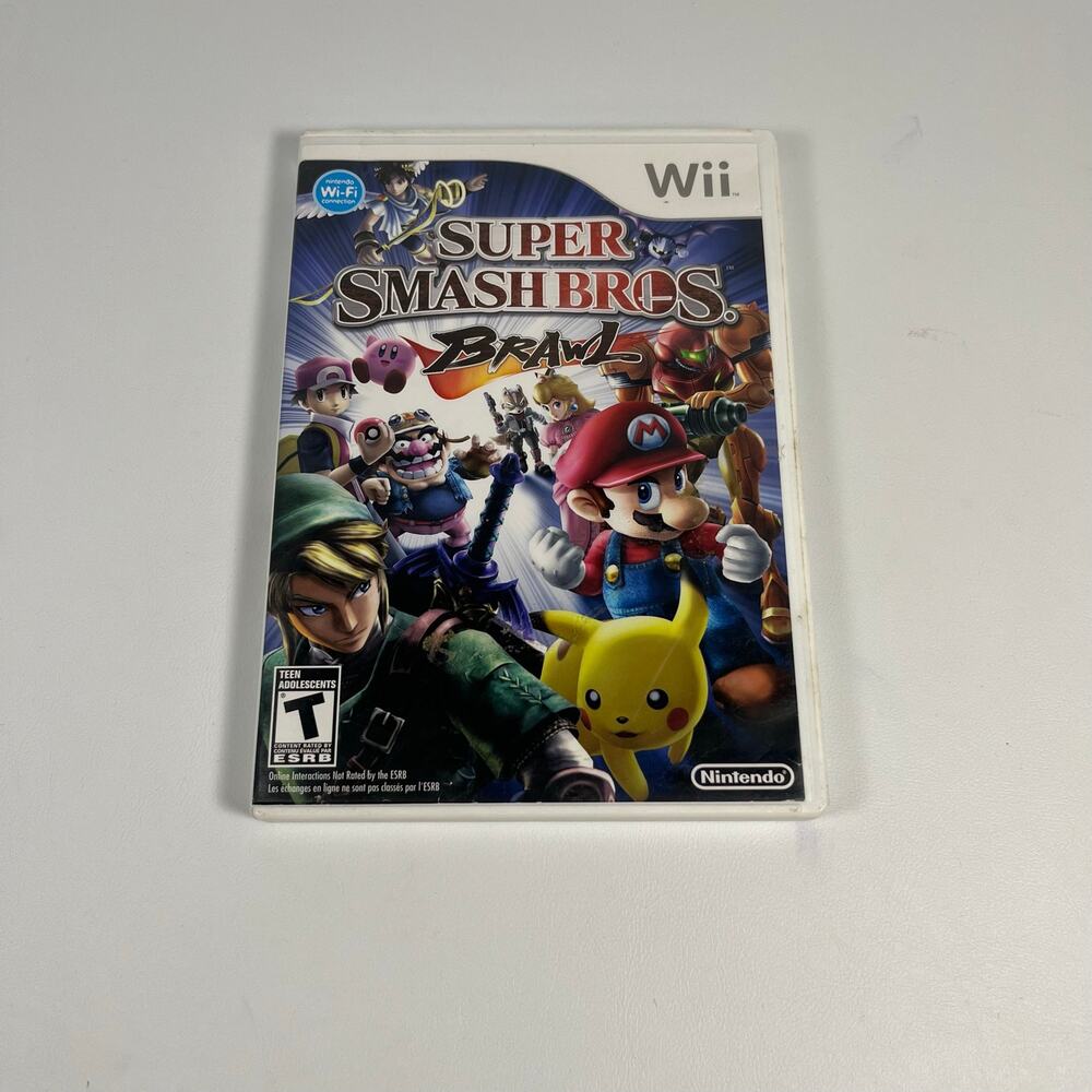 Super Smash Bros Brawl Nintendo Wii Game Complete in Box Tested Working